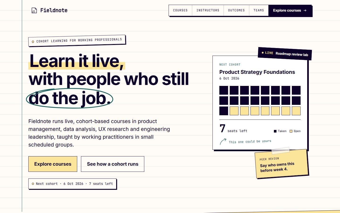 Fieldnote template