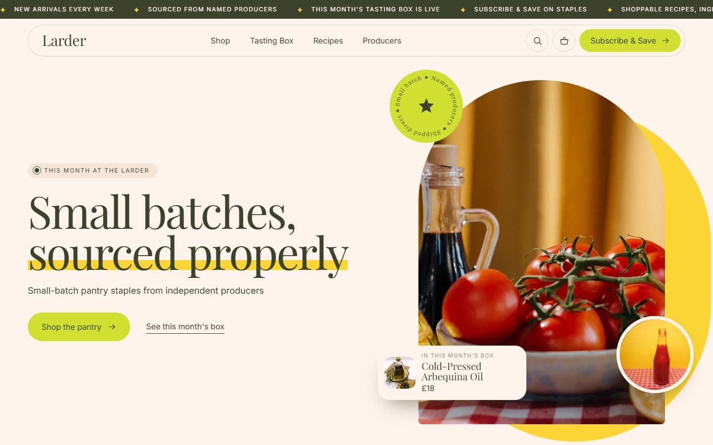 Larder template